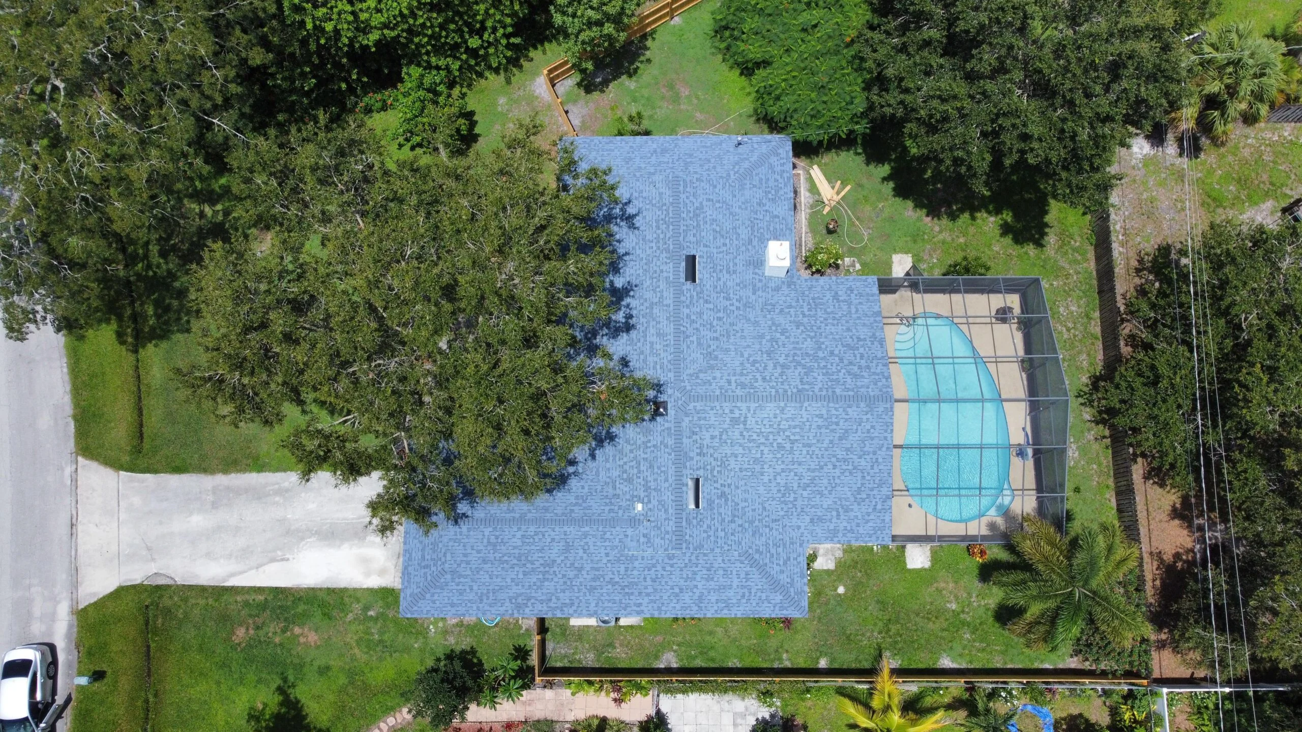 Residential roofing project completed by Qualitech Roofing Services in Broward County